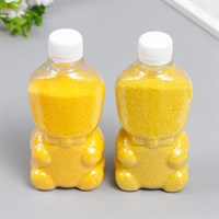Песок цветной в бутылках "Желтый" 500 гр МИКС