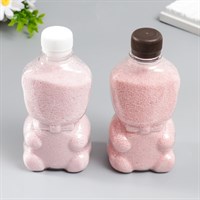 Песок цветной в бутылках "Розовый" 500 гр МИКС