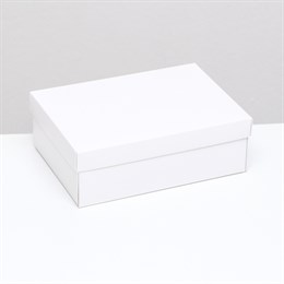Коробка складная, крышка-дно, белая, 24 х 17 х 8 см