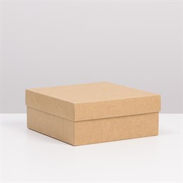 Коробка складная крафтовая 17 х 17 х 7 см