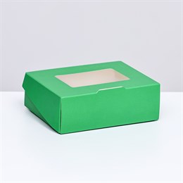 Коробка зеленая 10х8х3,5 см